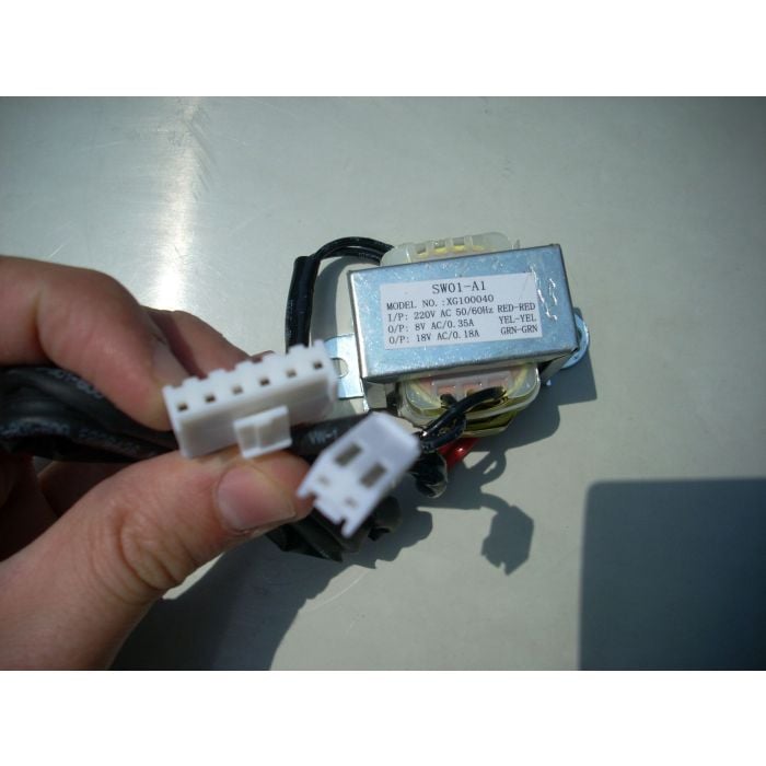 Dual secondary transformer for treadmill 220v to 18v and 8v